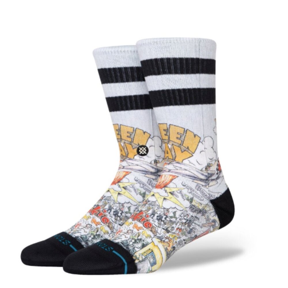 Green Day X Stance Basket Case Poly Crew Socks Adult Size